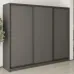 Шафа-купе тридверна Mebel Star Комбо BG 250х45х210 см Антрацит (MBS-8895)