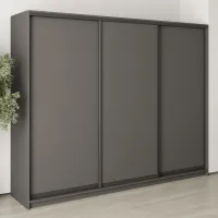 Шафа-купе тридверна Mebel Star Комбо BG 260х60х210 см Антрацит (MBS-8906) Шафа-купе тридверна Mebel Star Комбо BG 260х60х210 см Антрацит (MBS-8906)