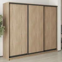 Шафа-купе тридверна Mebel Star Комбо BG 240х45х210 см Дуб сонома (MBS-8914)