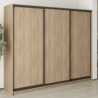 Шкаф-купе трехдверный Mebel Star Комбо BG 250х45х210 см Дуб сонома (MBS-8915)