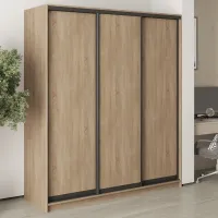 Шкаф-купе трехдверный Mebel Star Комбо BG 180х60х210 см Дуб сонома (MBS-8918)
