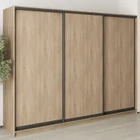 Шкаф-купе трехдверный Mebel Star Комбо BG 270х60х210 см Дуб сонома (MBS-8927)
