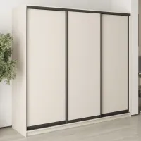 Шафа-купе тридверна Mebel Star Комбо BG 230х45х210 см Кашемір (MBS-8933)
