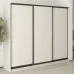 Шафа-купе тридверна Mebel Star Комбо BG 240х45х210 см Кашемір (MBS-8934)