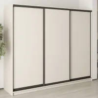 Шафа-купе тридверна Mebel Star Комбо BG 250х60х210 см Кашемір (MBS-8945)
