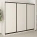 Шафа-купе тридверна Mebel Star Комбо BG 250х60х210 см Кашемір (MBS-8945)