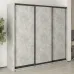 Шафа-купе тридверна Mebel Star Комбо BG 220х45х210 см Бетон (MBS-8952)