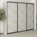 Шафа-купе тридверна Mebel Star Комбо BG 230х45х210 см Бетон (MBS-8953)