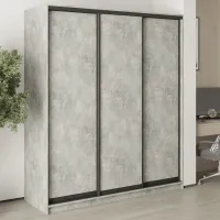 Шафа-купе тридверна Mebel Star Комбо BG 180х60х210 см Бетон (MBS-8958)