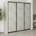 Шафа-купе тридверна Mebel Star Комбо BG 200х60х210 см Бетон (MBS-8960)