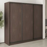 Шафа-купе тридверна Mebel Star Комбо BG 220х45х210 см Дуб ристрето (MBS-8992)
