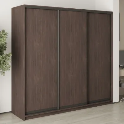 Шафа-купе тридверна Mebel Star Комбо BG 220х45х210 см Дуб ристрето (MBS-8992)