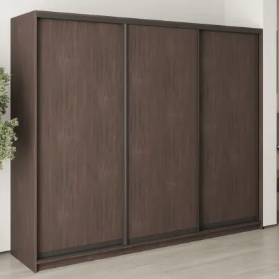 Шафа-купе тридверна Mebel Star Комбо BG 250х45х210 см Дуб ристрето (MBS-8995)