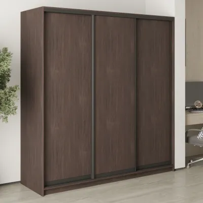 Шафа-купе тридверна Mebel Star Комбо BG 200х60х210 см Дуб ристрето (MBS-9000)