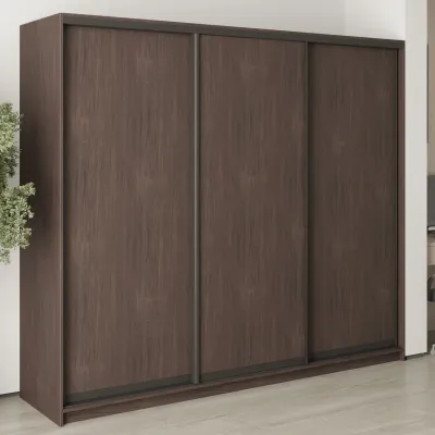 Шафа-купе тридверна Mebel Star Комбо BG 240х60х210 см Дуб ристрето (MBS-9004)