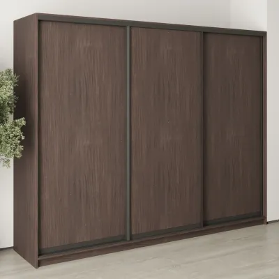 Шафа-купе тридверна Mebel Star Комбо BG 260х60х210 см Дуб ристрето (MBS-9006)