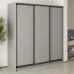 Шкаф-купе трехдверный Mebel Star Комбо BG 200х45х210 см Серая мышка (MBS-9010)