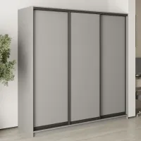 Шафа-купе тридверна Mebel Star Комбо BG 210х45х210 см Серая мышка (MBS-9011)
