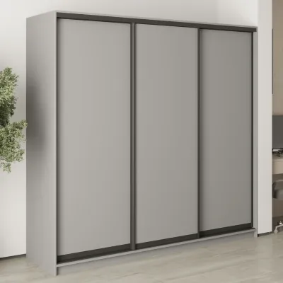 Шафа-купе тридверна Mebel Star Комбо BG 220х45х210 см Серая мышка (MBS-9012)