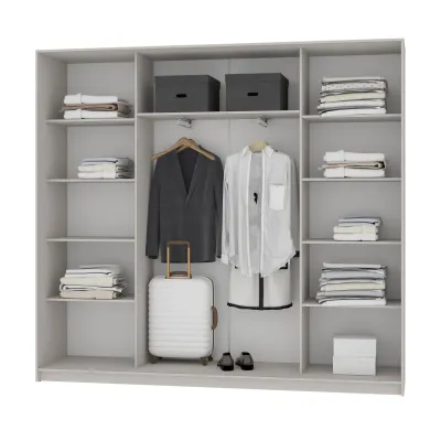Шафа-купе тридверна Mebel Star Комбо BG 230х45х210 см Серая мышка (MBS-9013) Шафа-купе тридверна Mebel Star Комбо BG 230х45х210 см Серая мышка (MBS-9013)