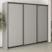 Шафа-купе тридверна Mebel Star Комбо BG 240х45х210 см Серая мышка (MBS-9014)