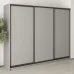 Шафа-купе тридверна Mebel Star Комбо BG 260х45х210 см Серая мышка (MBS-9016)