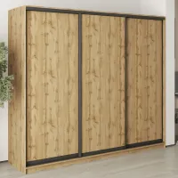 Шкаф-купе трехдверный Mebel Star Комбо BG 240х45х210 см Дуб тахо (MBS-9034)