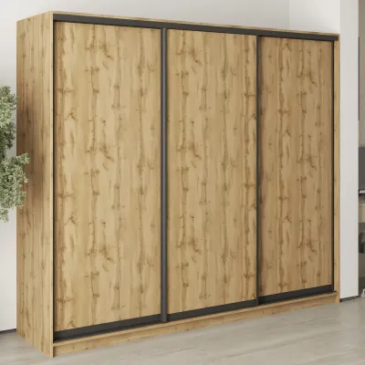 Шкаф-купе трехдверный Mebel Star Комбо BG 240х45х210 см Дуб тахо (MBS-9034)
