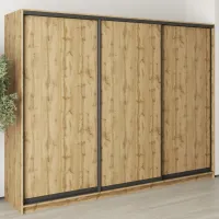 Шкаф-купе трехдверный Mebel Star Комбо BG 270х45х210 см Дуб тахо (MBS-9037)