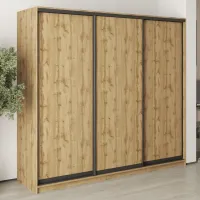 Шафа-купе тридверна Mebel Star Комбо BG 230х60х210 см Дуб тахо (MBS-9043) Шафа-купе тридверна Mebel Star Комбо BG 230х60х210 см Дуб тахо (MBS-9043)