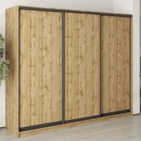 Шкаф-купе трехдверный Mebel Star Комбо BG 250х60х210 см Дуб тахо (MBS-9045) Шкаф-купе трехдверный Mebel Star Комбо BG 250х60х210 см Дуб тахо (MBS-9045)