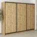 Шкаф-купе трехдверный Mebel Star Комбо BG 250х60х210 см Дуб тахо (MBS-9045)