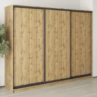 Шкаф-купе трехдверный Mebel Star Комбо BG 260х60х210 см Дуб тахо (MBS-9046)