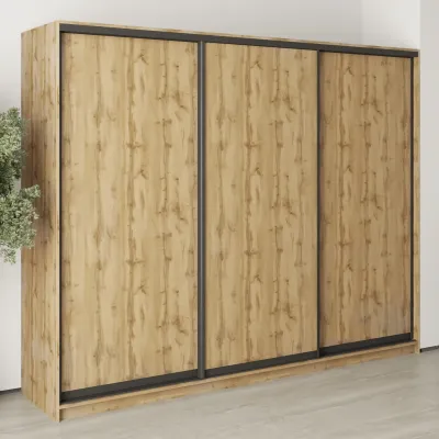 Шкаф-купе трехдверный Mebel Star Комбо BG 260х60х210 см Дуб тахо (MBS-9046)