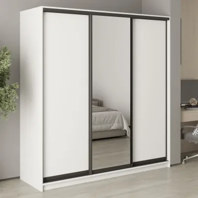 Шкаф-купе трехдверный Mebel Star Комбо BG 200х45х210 см Аляска белый (MBS-9050)