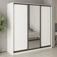 Шафа-купе тридверна Mebel Star Комбо BG 210х45х210 см Аляска білий (MBS-9051) Шафа-купе тридверна Mebel Star Комбо BG 210х45х210 см Аляска білий (MBS-9051)