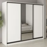 Шкаф-купе трехдверный Mebel Star Комбо BG 240х45х210 см Аляска белый (MBS-9054) Шкаф-купе трехдверный Mebel Star Комбо BG 240х45х210 см Аляска белый (MBS-9054)