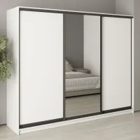 Шкаф-купе трехдверный Mebel Star Комбо BG 260х45х210 см Аляска белый (MBS-9056)