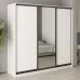 Шафа-купе тридверна Mebel Star Комбо BG 220х60х210 см Аляска білий (MBS-9062)