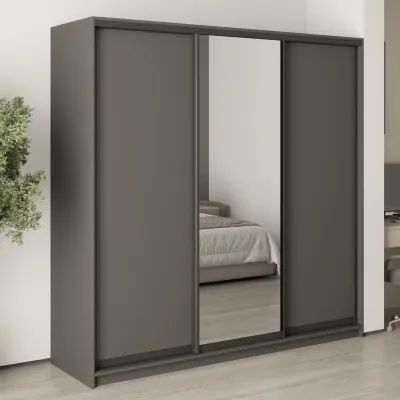 Шкаф-купе трехдверный Mebel Star Комбо BG 210х45х210 см Антрацит (MBS-9071)