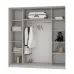 Шафа-купе тридверна Mebel Star Комбо BG 200х60х210 см Антрацит (MBS-9080)