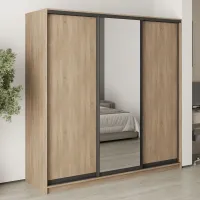 Шафа-купе тридверна Mebel Star Комбо BG 210х60х210 см Дуб сонома (MBS-9101) Шафа-купе тридверна Mebel Star Комбо BG 210х60х210 см Дуб сонома (MBS-9101)