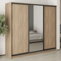 Шафа-купе тридверна Mebel Star Комбо BG 230х60х210 см Дуб сонома (MBS-9103) Шафа-купе тридверна Mebel Star Комбо BG 230х60х210 см Дуб сонома (MBS-9103)