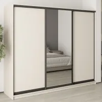 Шкаф-купе трехдверный Mebel Star Комбо BG 250х45х210 см Кашемир (MBS-9115)