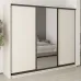 Шафа-купе тридверна Mebel Star Комбо BG 250х60х210 см Кашемір (MBS-9125)