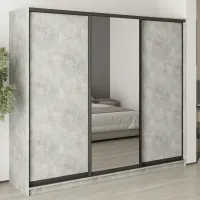 Шкаф-купе трехдверный Mebel Star Комбо BG 240х45х210 см Бетон (MBS-9134) Шкаф-купе трехдверный Mebel Star Комбо BG 240х45х210 см Бетон (MBS-9134)