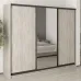 Шафа-купе тридверна Mebel Star Комбо BG 250х60х210 см Аляска сірий (MBS-9165)