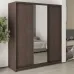 Шафа-купе тридверна Mebel Star Комбо BG 180х45х210 см Дуб ристрето (MBS-9168)