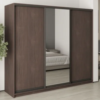 Шафа-купе тридверна Mebel Star Комбо BG 240х45х210 см Дуб ристрето (MBS-9174)