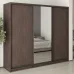 Шафа-купе тридверна Mebel Star Комбо BG 240х45х210 см Дуб ристрето (MBS-9174)